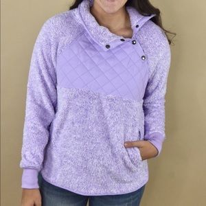 Lilac Quilted Sherpa